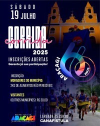 Inscrições para a corrida de emancipação já estão abertas, faça já sua inscrição